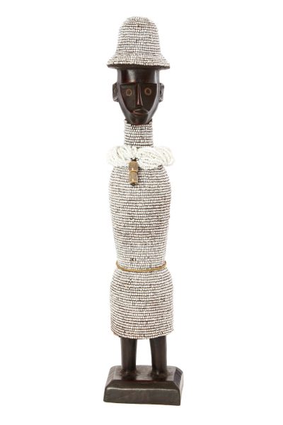 19" Beaded Namji Dolls with Necklaces and Hats 1 19" Beaded Namji Dolls with Necklaces and Hats
