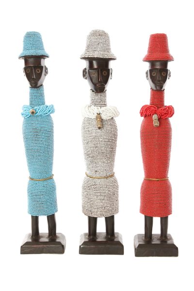 19" Beaded Namji Dolls with Necklaces and Hats 2 19" Beaded Namji Dolls with Necklaces and Hats