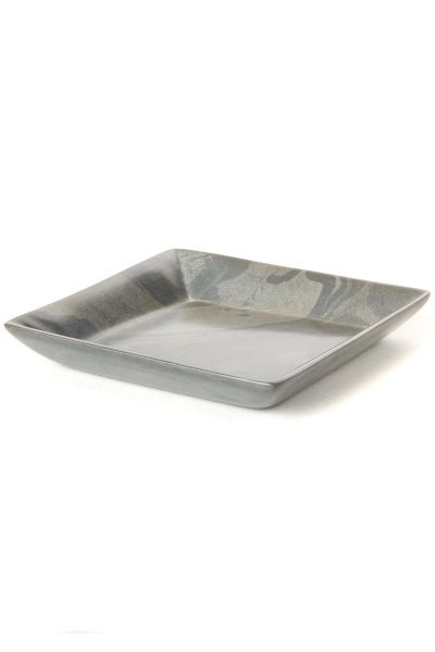 Dove Gray Soapstone Square Dish 4 Dove Gray Soapstone Square Dish