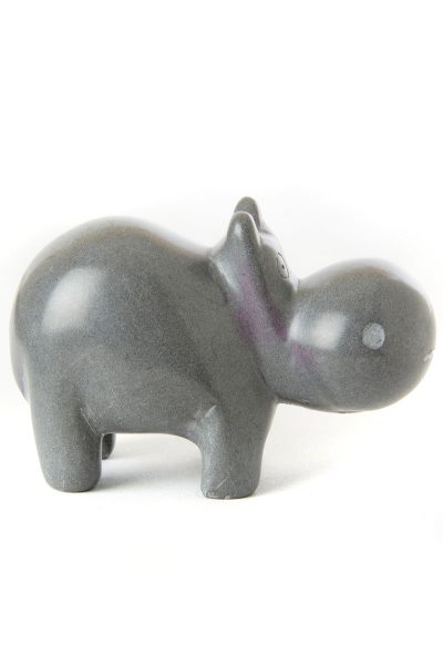 Dove Gray Soapstone Gentle Hippo 10 Dove Gray Soapstone Gentle Hippo