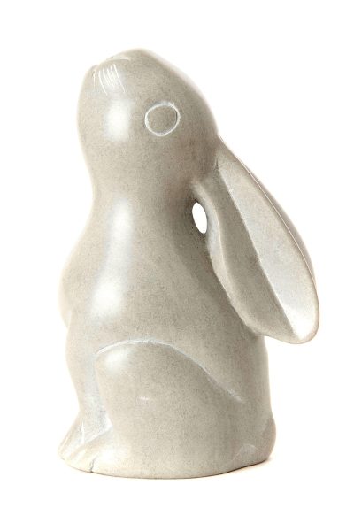 Dove Gray Soapstone Singing Rabbit 2 Dove Gray Soapstone Singing Rabbit