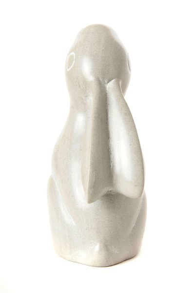 Dove Gray Soapstone Singing Rabbit 4 Dove Gray Soapstone Singing Rabbit