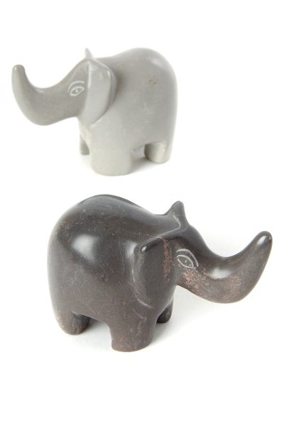Dove Gray Soapstone Happy Elephant 3 Dove Gray Soapstone Happy Elephant