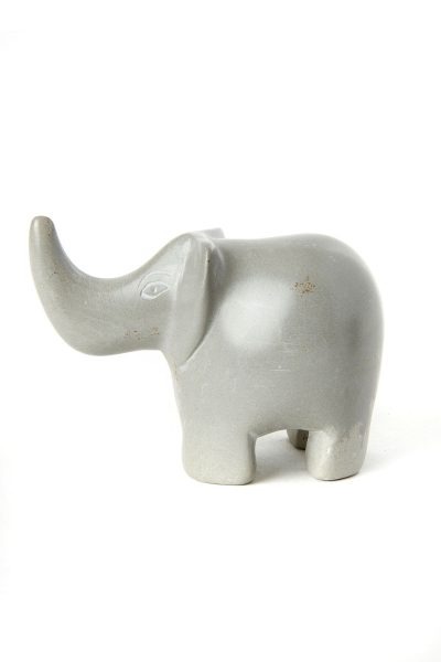 Dove Gray Soapstone Happy Elephant 6 Dove Gray Soapstone Happy Elephant