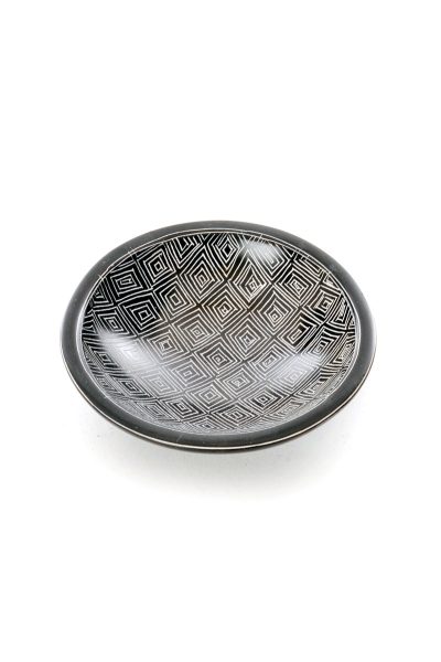 Segou Squares Mudcloth Decorative Soapstone Bowls 3 Segou Squares Mudcloth Decorative Soapstone Bowls