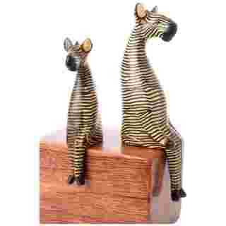 Kenyan Jacaranda Ledge Lounger Zebras