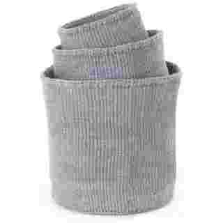 Set of Three Dove Gray Sisal Bins