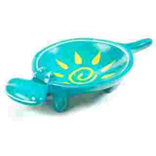 Aqua Sunshine Soapstone Hippo Dish