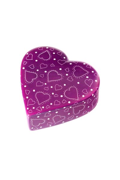 Much Love Purple Soapstone Heart Box 2 Much Love Purple Soapstone Heart Box
