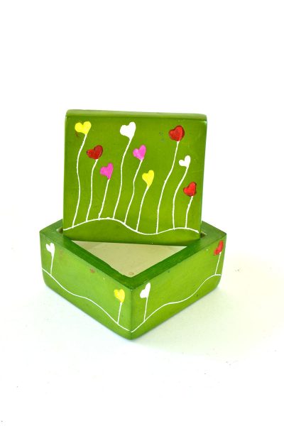 2" Dreamland Soapstone Box in Garden Green 7 2" Dreamland Soapstone Box in Garden Green