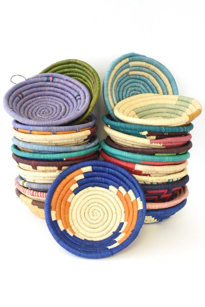 Mini Raffia Fruit & Grain Baskets 4 Mini Raffia Fruit & Grain Baskets