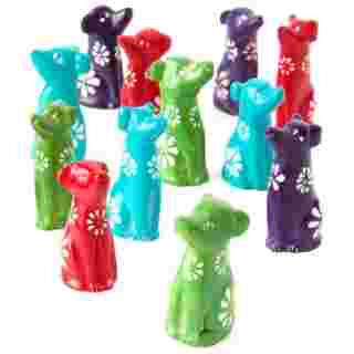 Rainbows & Flowers Dozen Miniature Dogs
