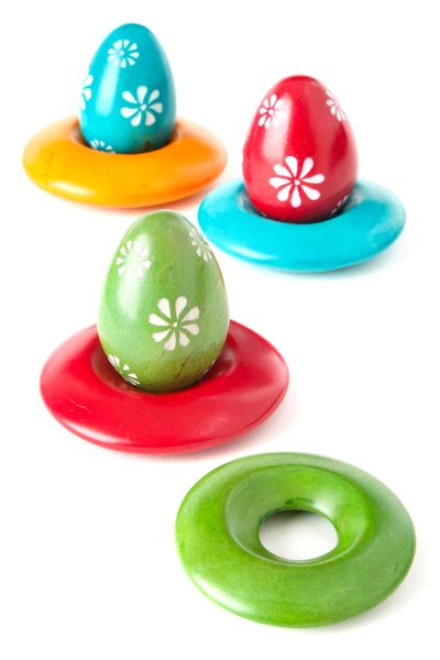 Set of Three Soapstone Display Rings - Four Colors Available 2 Set of Three Soapstone Display Rings - Four Colors Available