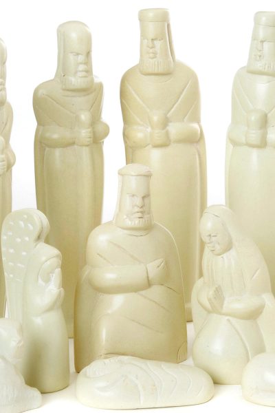 Tall Kenyan Soapstone Nativity Scene 7 Tall Kenyan Soapstone Nativity Scene