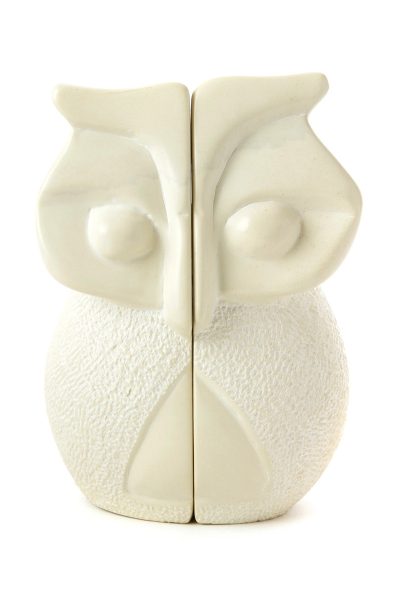 Natural Soapstone Wise Owl Bookends 1 Natural Soapstone Wise Owl Bookends