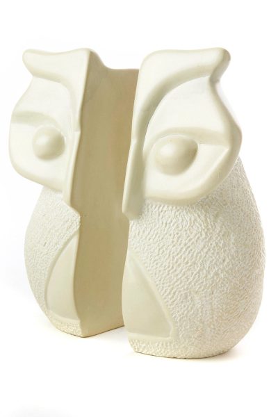 Natural Soapstone Wise Owl Bookends 4 Natural Soapstone Wise Owl Bookends