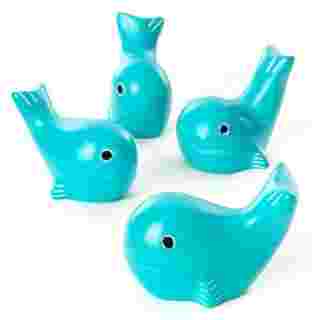 Set of Four Wild Blue Whale Keepsakes