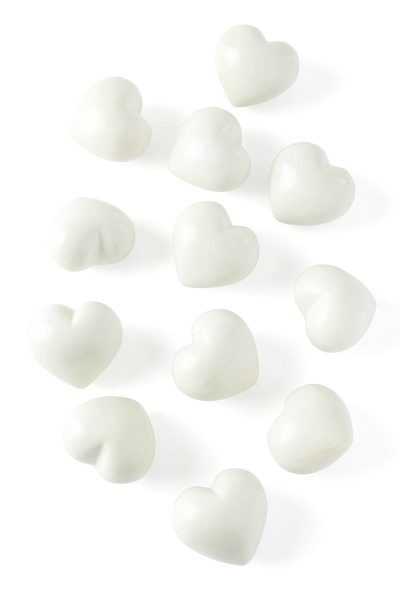 One Dozen Natural Soapstone Heart Keepsakes 2 One Dozen Natural Soapstone Heart Keepsakes
