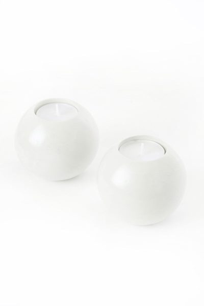 Set of 2 Natural Soapstone Globe Tea Light Candle Holders 7 Set of 2 Natural Soapstone Globe Tea Light Candle Holders