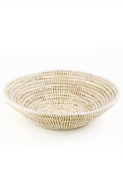 Solid White Grain Basket 4 Solid White Grain Basket
