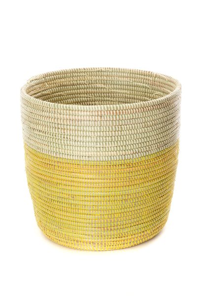 Lemon Dipped Handmade Bath Bin 3 Lemon Dipped Handmade Bath Bin