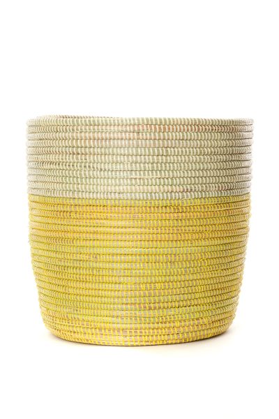 Lemon Dipped Handmade Bath Bin 4 Lemon Dipped Handmade Bath Bin