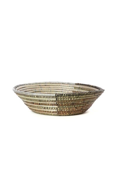 Silver and Black Delta Tabletop Baskets 5 Silver and Black Delta Tabletop Baskets
