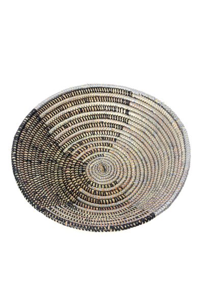 Silver and Black Delta Tabletop Baskets 2 Silver and Black Delta Tabletop Baskets