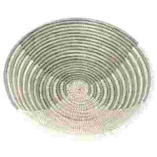 Silver and White Delta Tabletop Baskets