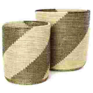 Set/2 Nesting Swirl Baskets
