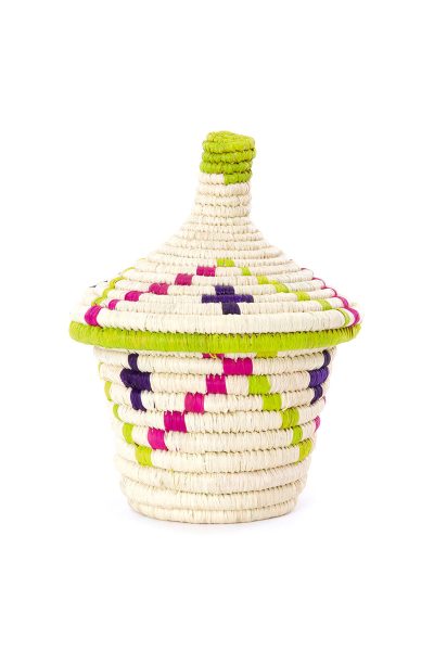 Rwenzori Small Kindness Basket with Pointed Lid 1 Rwenzori Small Kindness Basket with Pointed Lid