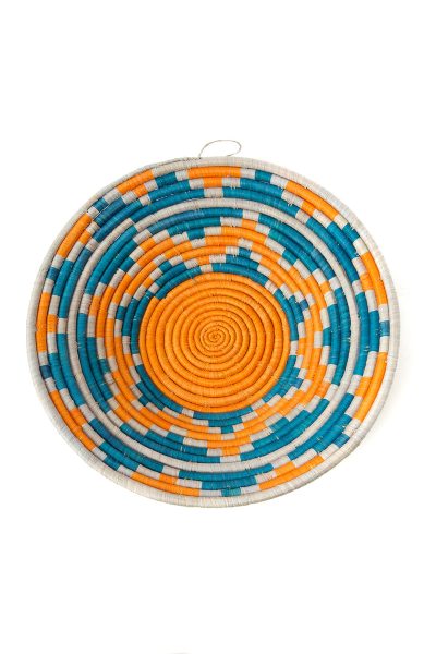 Ugandan Moon Mountains Raffia Coil Baskets 3 Ugandan Moon Mountains Raffia Coil Baskets