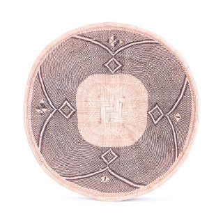 ZODWA: Extra Large Beige and Brown Wall Basket: 45cm dia