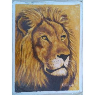 Lion Painting, Art on Canvas, Wall Art, Home Décor for Living Room. African lion painting, wall hanging, oil painting on canvas