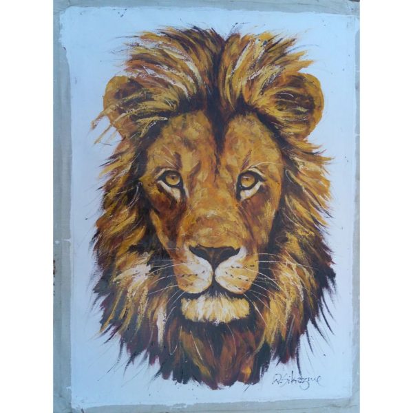 Lion Painting, Art on Canvas, Wall Art, Home Décor for Living Room. African lion painting, wall hanging, oil painting on canvas 1 Lion Painting, Art on Canvas, Wall Art, Home Décor for Living Room. African lion painting, wall hanging, oil painting on canvas