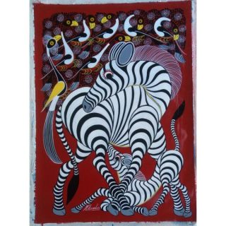 Zebra tinga tinga oil painting, zebra wallhanging painting, home décor,oil painting on canvas,africa art,kenya painting,kids room painting