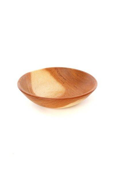 Small Mahogany Wood Salad Bowl from Zimbabwe 1 Small Mahogany Wood Salad Bowl from Zimbabwe