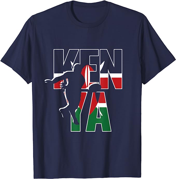 Kenyan Supporters Union League Players Gift Kenya Rugby Fans T-Shirt