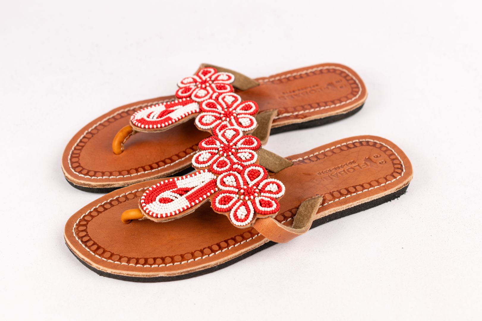 Kenyan Maasai Beaded Sandals 1 Kenyan Maasai Beaded Sandals