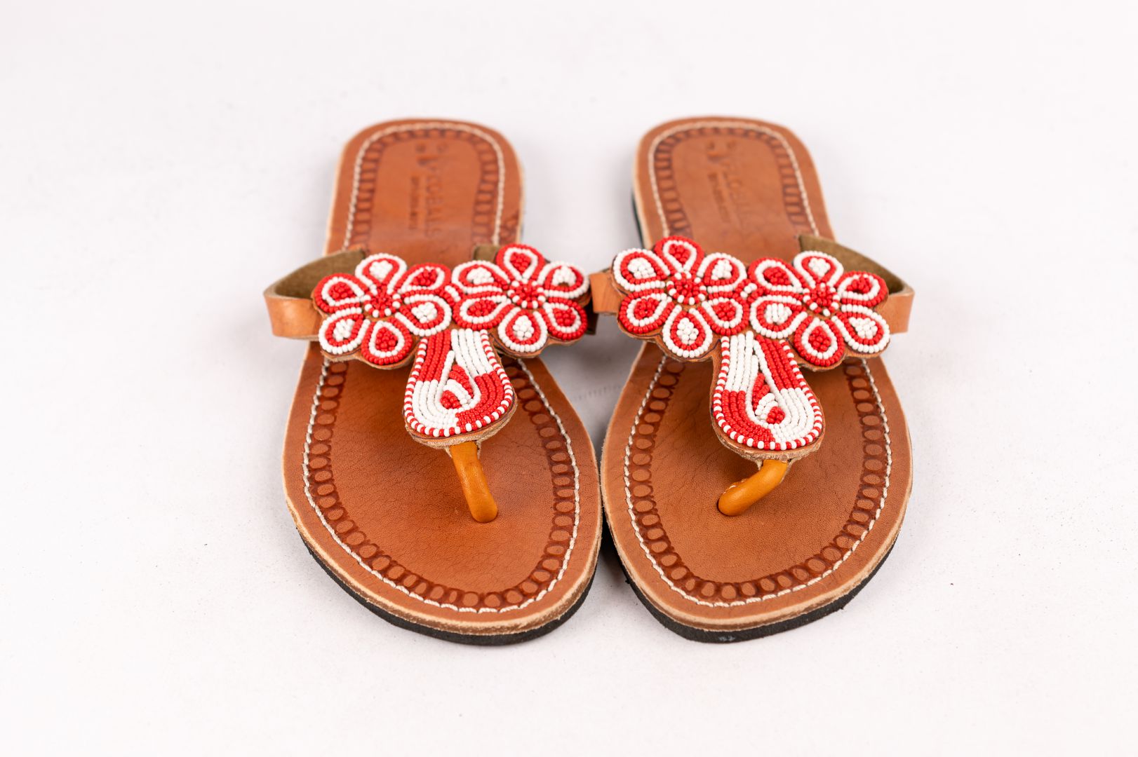Kenyan Maasai Beaded Sandals 2 Kenyan Maasai Beaded Sandals