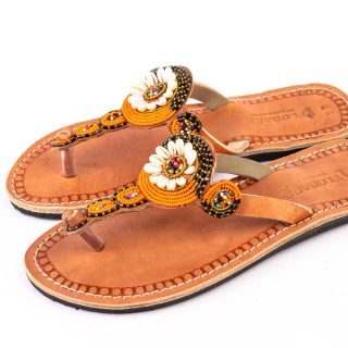 Kenyan Maasai Beaded Sandals
