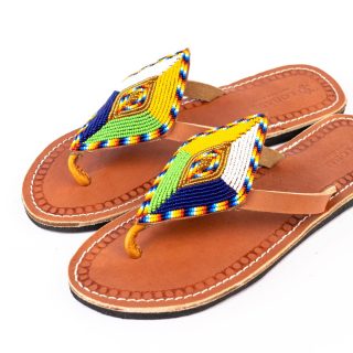 Kenyan Maasai Beaded Sandals
