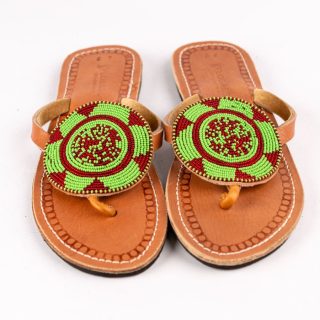 Kenyan Maasai Beaded Sandals