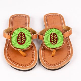 Kenyan Maasai Beaded Sandals