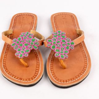 Ladies Beaded Maasai Sandals