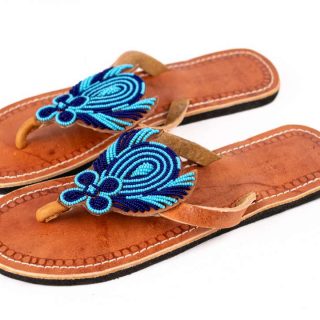 Ladies Beaded Maasai Sandals