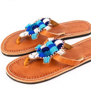 Kenyan Maasai Beaded Sandals