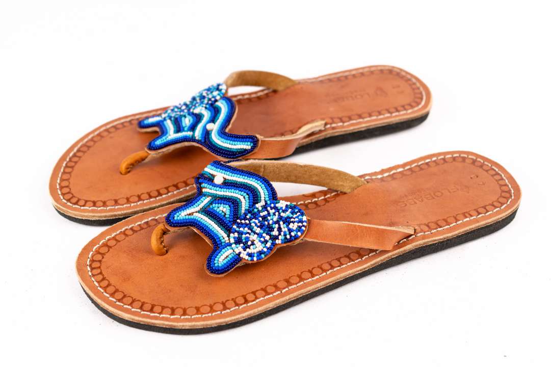Maasai African Kenyan Beaded Sandals Vegan for women 1 Maasai African Kenyan Beaded Sandals Vegan for women