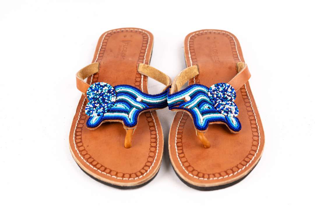 Maasai African Kenyan Beaded Sandals Vegan for women 2 Maasai African Kenyan Beaded Sandals Vegan for women