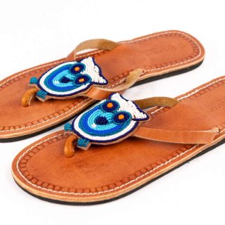 African Leather Summer Beads Maasai Sandals